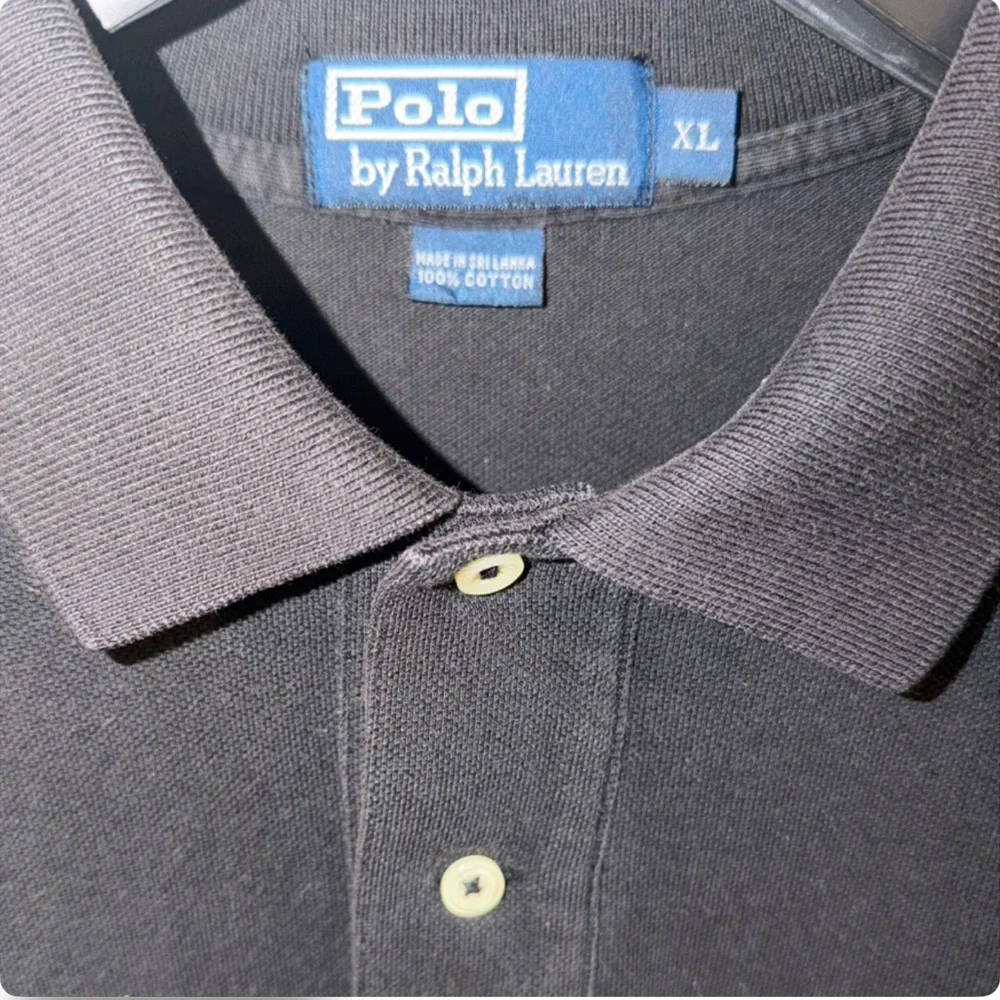 Men’s Polo Ralph Lauren Black Polo Shirt Size XL